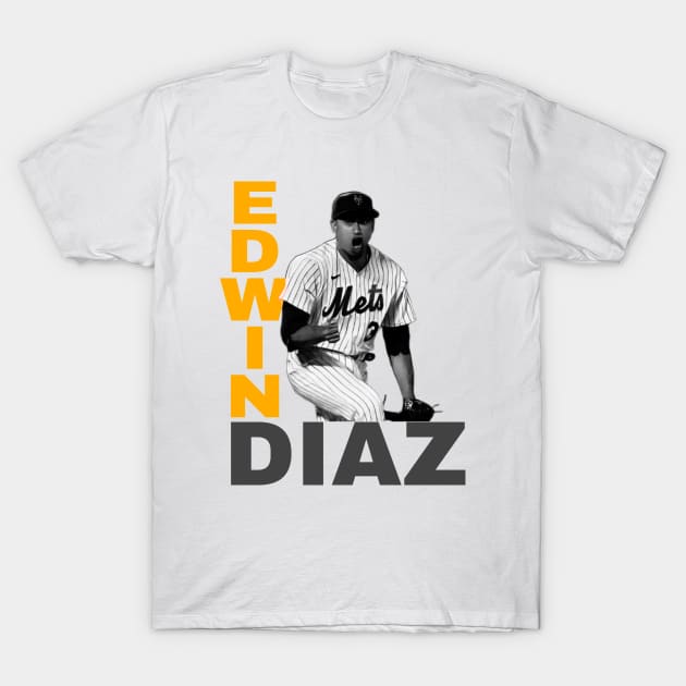 Enter the Diaz Zone: The Official T-Shirt of Edwin Diaz Fans T-Shirt by Cool Art Clothing